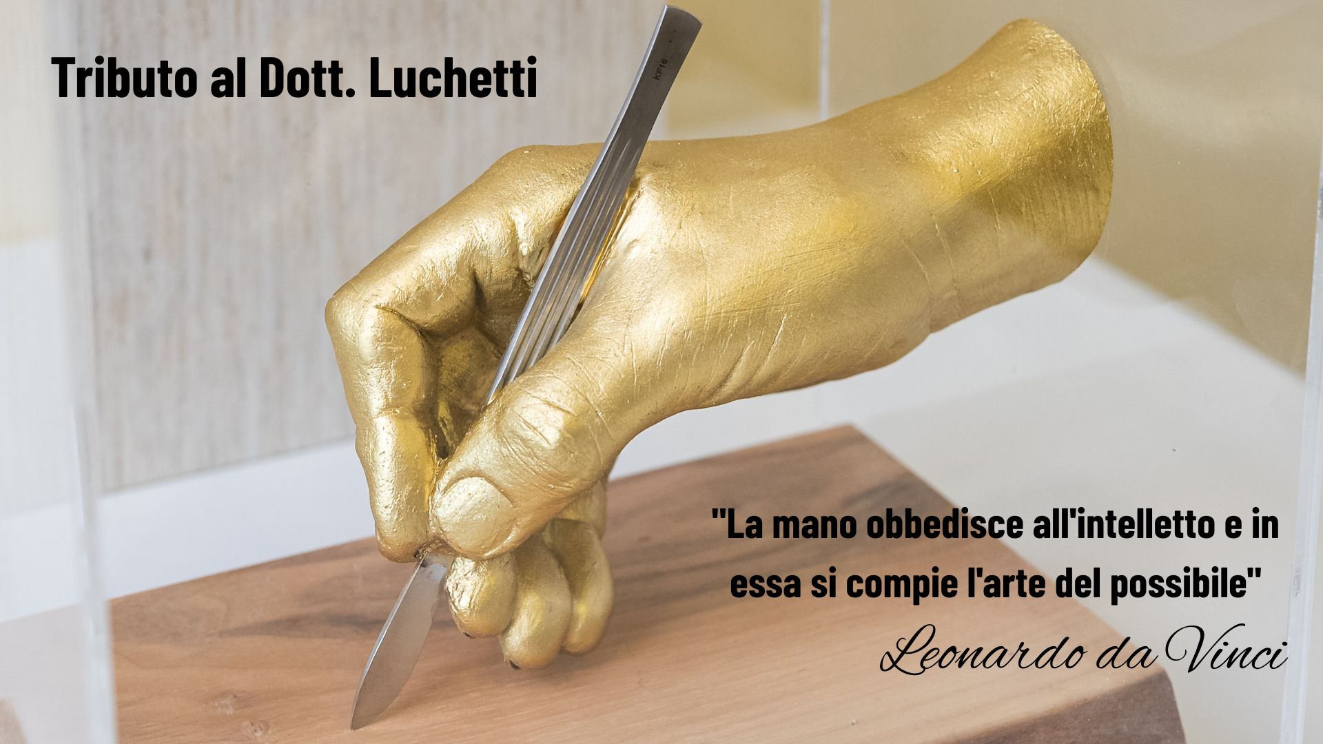 LA MANO DELLA CURA (1) LA MANO DELLA CURA Tributo al Dott. Luchetti